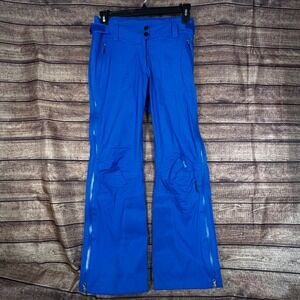 Volkl Womens Dermizax EV Waterproof Ski Snowboard Pants Blue Adjustable Waist M